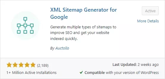 XML Sitemap Generator for Google插件