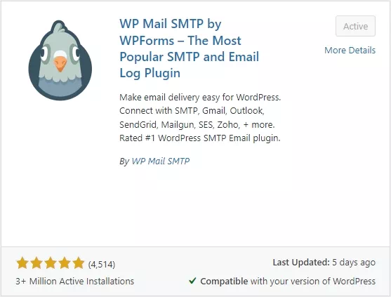 WP Mail SMTP插件